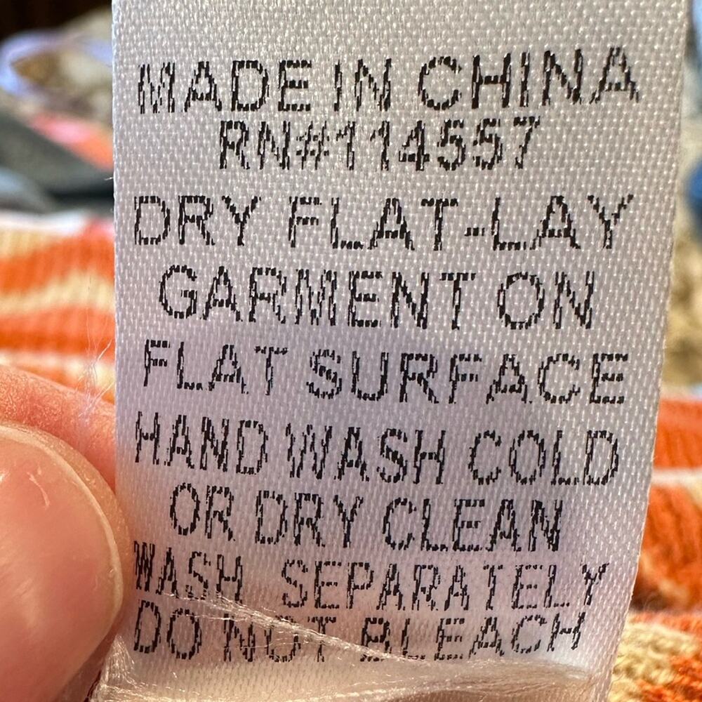 Thml Womens Size Large Tan And Rust Aztec Waterfa… - image 5